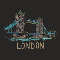 Tower Bridge London Unique Hand Drawn Art T Shirt Ladies Fitted T-shirt | Artistshot