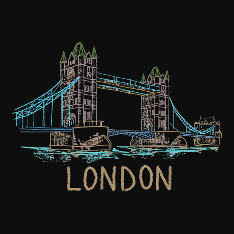 Tower Bridge London Unique Hand Drawn Art T Shirt Crop Top by cm-arts | Artistshot