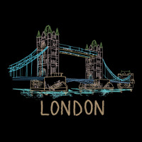 Tower Bridge London Unique Hand Drawn Art T Shirt Cropped Sweater | Artistshot