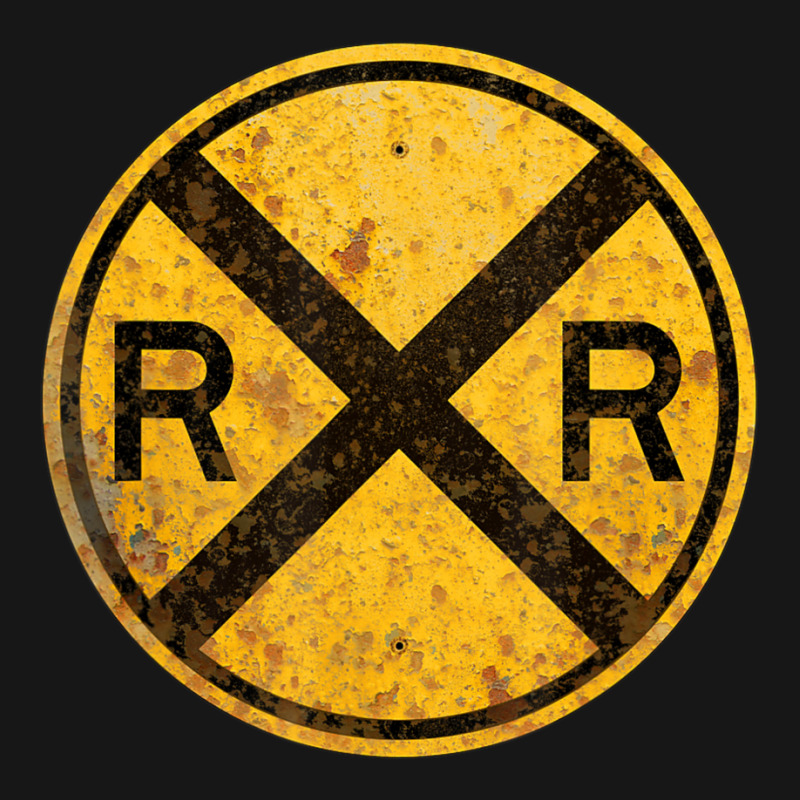 Railroad Crossing Sign 1935 Train Warning Symbol Medium-length Apron | Artistshot