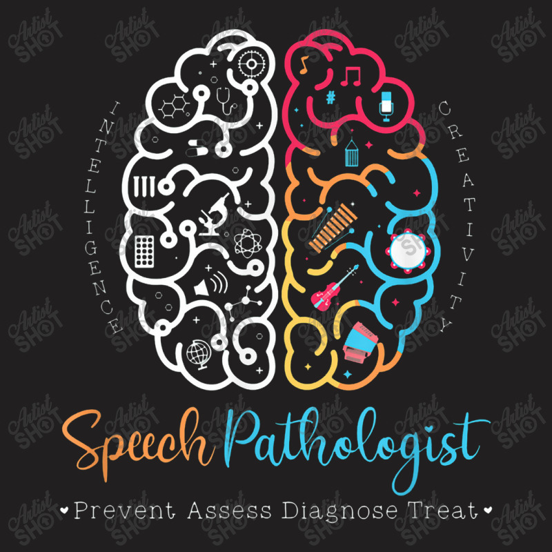 Brain Of A Speech Pathologist Speech Language Therapy T-shirt | Artistshot