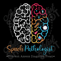 Brain Of A Speech Pathologist Speech Language Therapy V-neck Tee | Artistshot