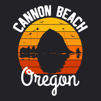 Retro Sunset Haystack Rock Souvenir Cannon Beach Pullover Hoodie Youth Tee | Artistshot