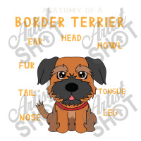 Border Terrier Anatomy Funny Dog Mom Dad Cute Gift V-neck Tee | Artistshot