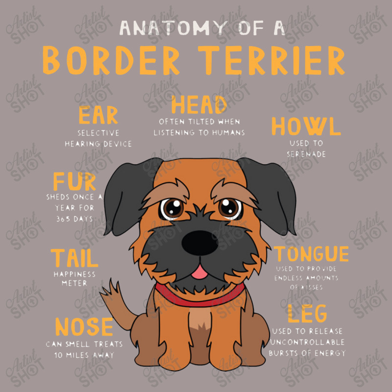 Border Terrier Anatomy Funny Dog Mom Dad Cute Gift Vintage Short | Artistshot