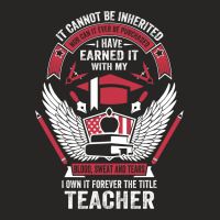 I Own It Forever The Title Teacher Ladies Fitted T-shirt | Artistshot