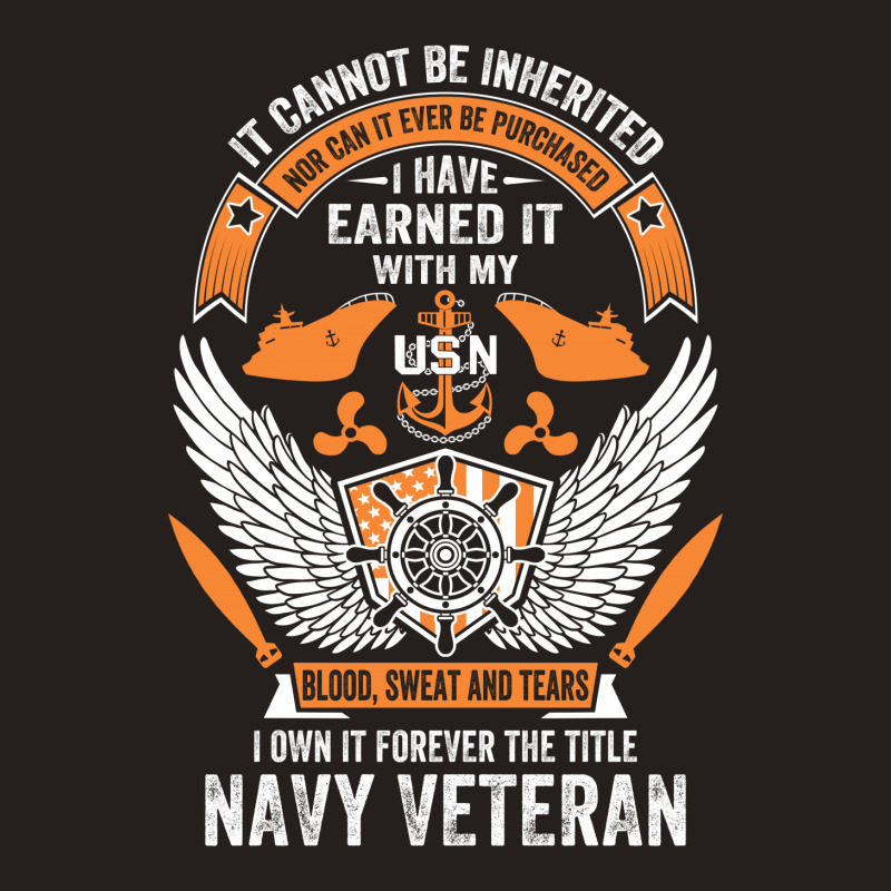 I Own It Forever The Title Navy Veteran Tank Top | Artistshot