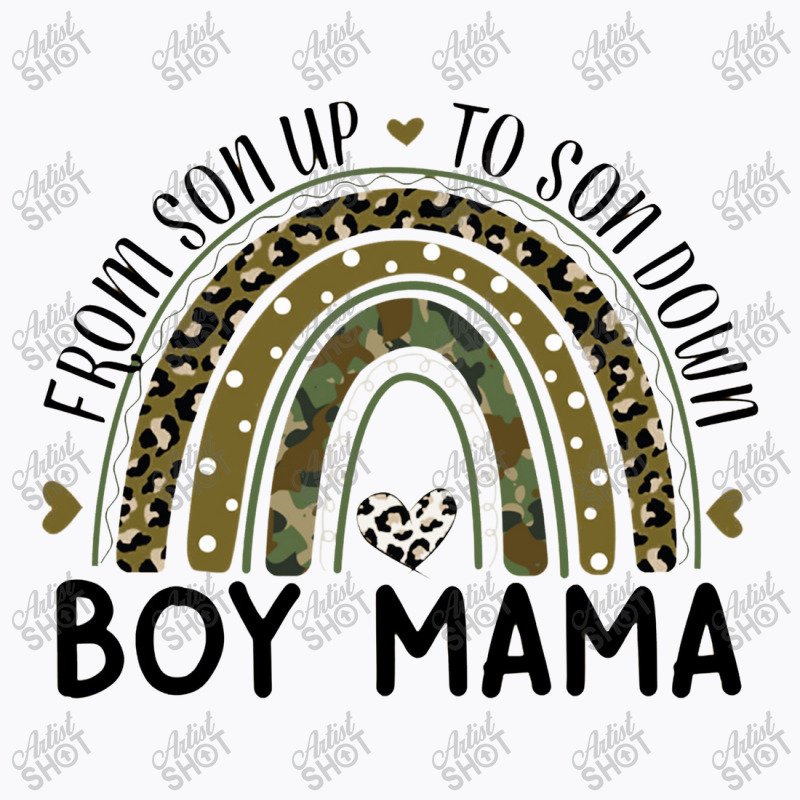 Boy Mama From Son Up To Son Down Rainbow Leopard Mom Camo T-shirt | Artistshot