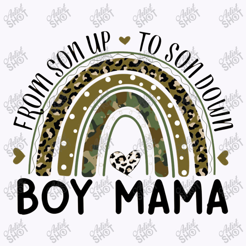 Boy Mama From Son Up To Son Down Rainbow Leopard Mom Camo Tank Top | Artistshot