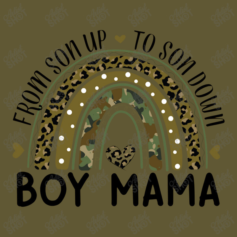 Boy Mama From Son Up To Son Down Rainbow Leopard Mom Camo Vintage Short | Artistshot