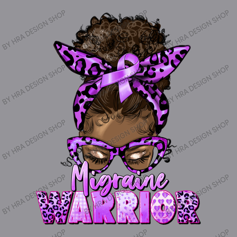 Migraine Warrior Afro Messy Bun 3/4 Sleeve Shirt | Artistshot