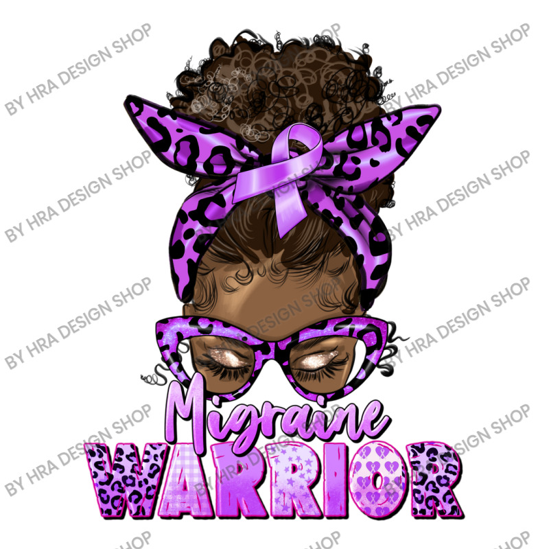 Migraine Warrior Afro Messy Bun Men's Long Sleeve Pajama Set | Artistshot