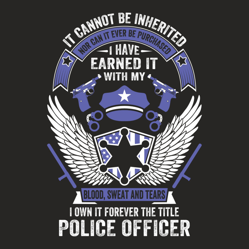 I Own It Forever The Title Police Officer Ladies Fitted T-Shirt by tshiart | Artistshot