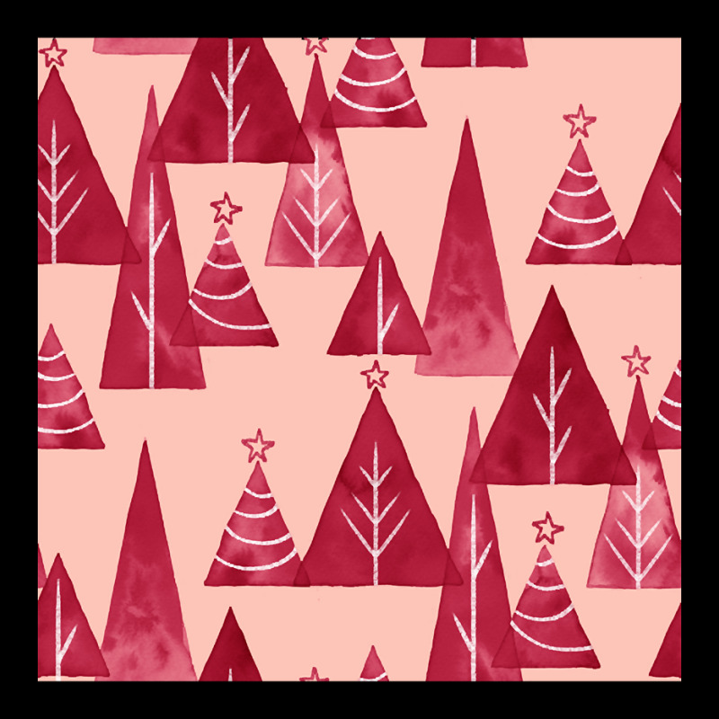 Blush And Red Watercolor Christmas Trees Legging by Oreilly Ulrich | Artistshot