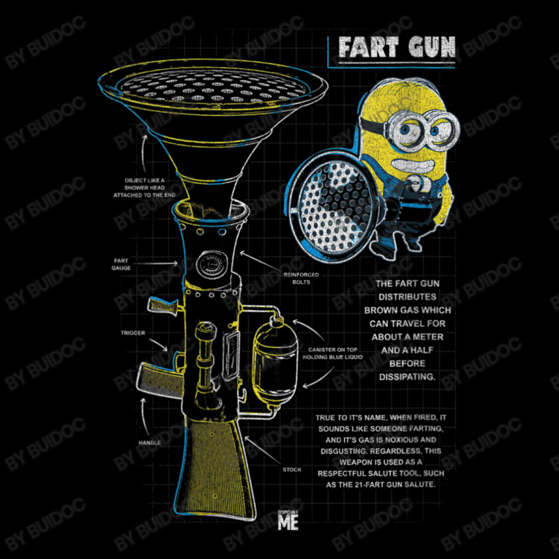 Fart Gun Schematics Portrait Men's 3/4 Sleeve Pajama Set by BuiDoc | Artistshot