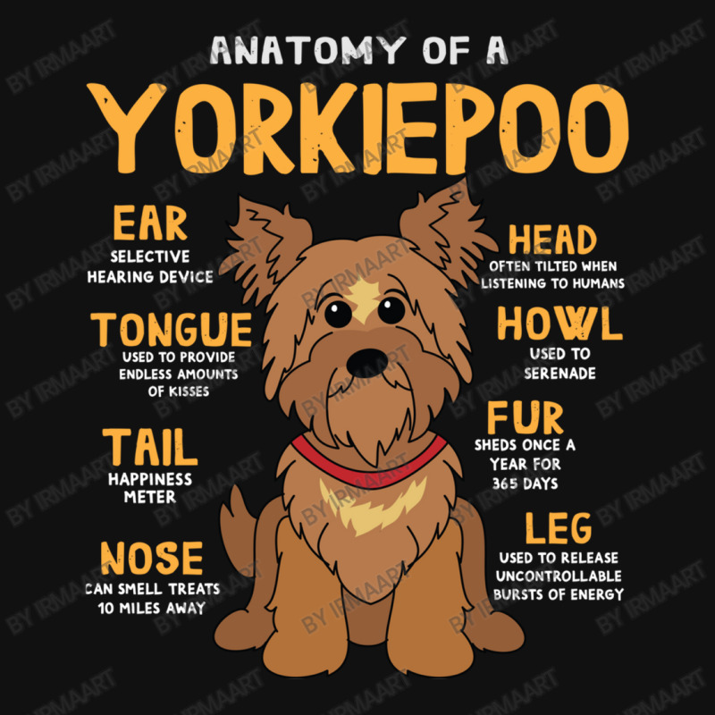 Anatomy Of Yorkiepoo Dog Throw Pillow | Artistshot