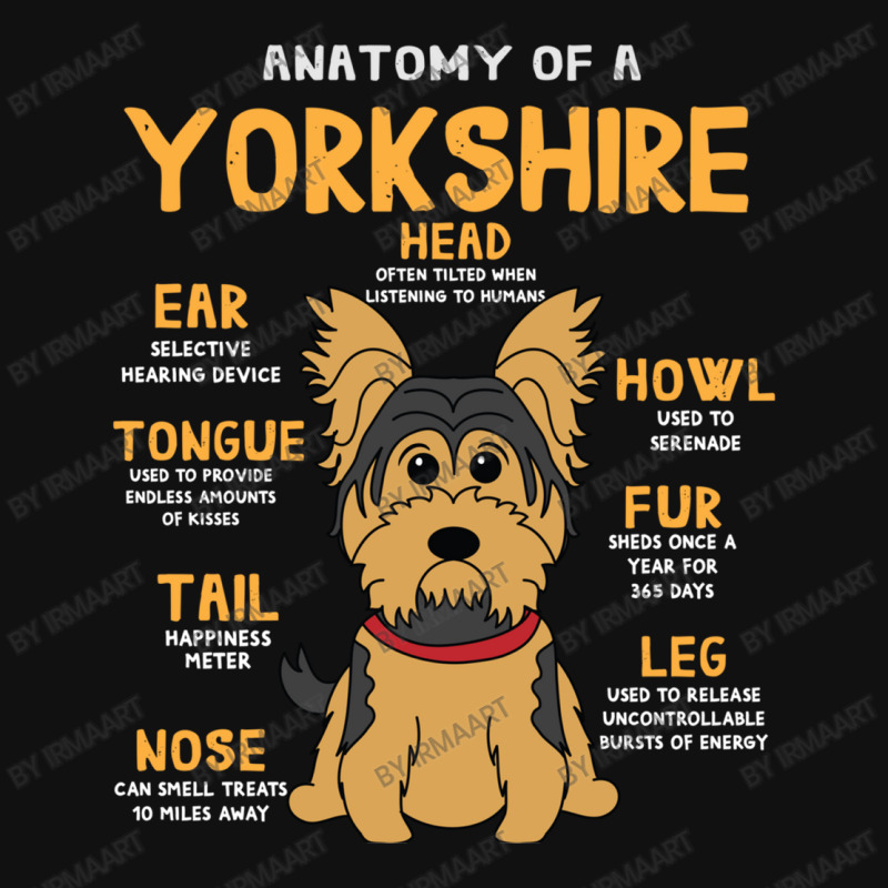 Anatomy Of Yorkshire Dog Throw Pillow | Artistshot