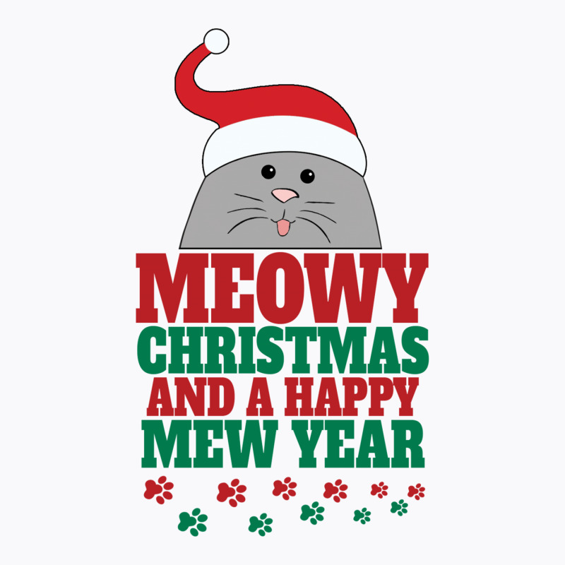 Meowy Christmas T-shirt | Artistshot