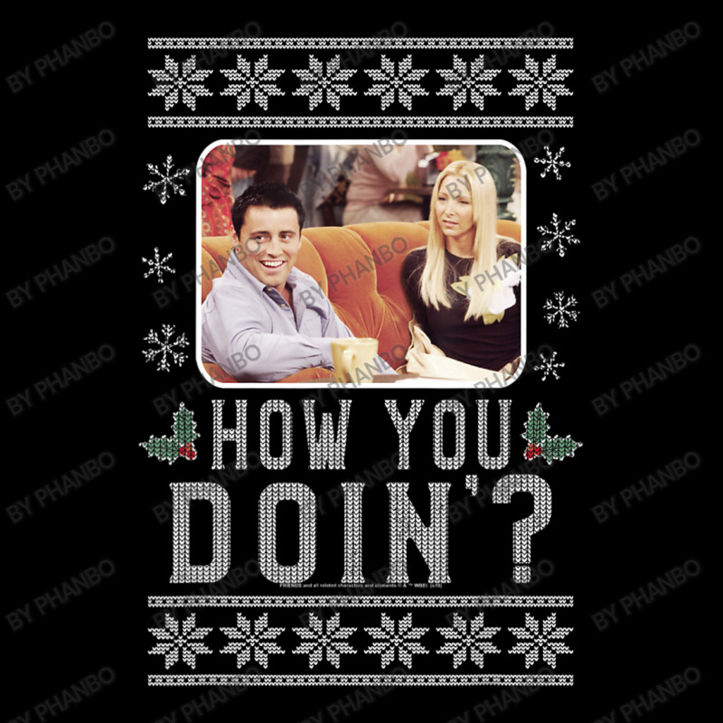 Friends Christma Joey & Phoebe How You Doin' Ugly Sweater Zipper Hoodie | Artistshot