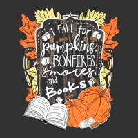 I Fall For Pumpkins Bonfires S'mores Books Halloween Reader Baby Bodysuit | Artistshot