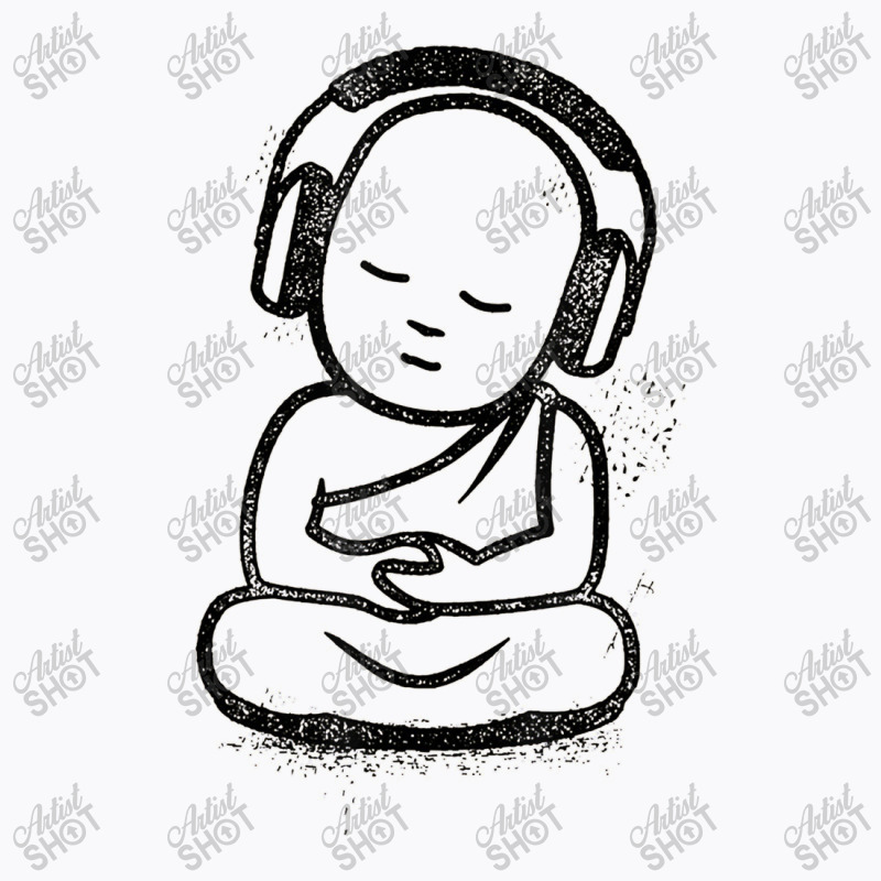 Buddha Headphones Buddhist Monk Dj Music Lover T-shirt | Artistshot