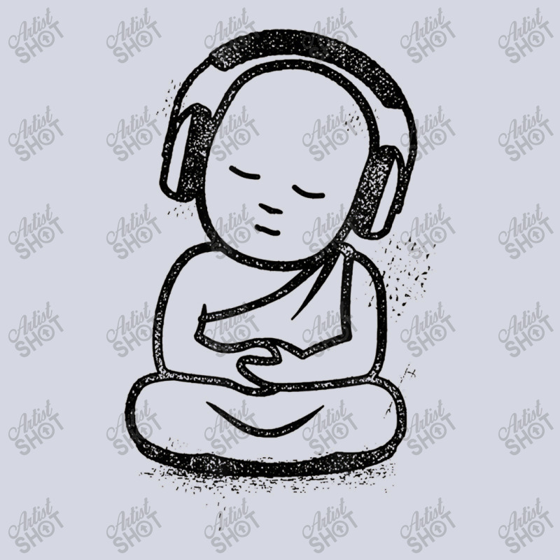 Buddha Headphones Buddhist Monk Dj Music Lover Fleece Short | Artistshot