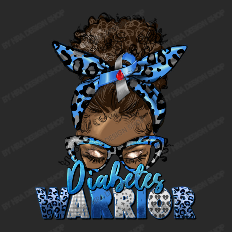 Diabetes Warrior Afro Messy Bun Printed Hat | Artistshot