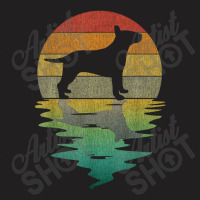 Bull Terrier Sunset Retro Vintage 70s Dog Bull Terrier Lover T-shirt | Artistshot