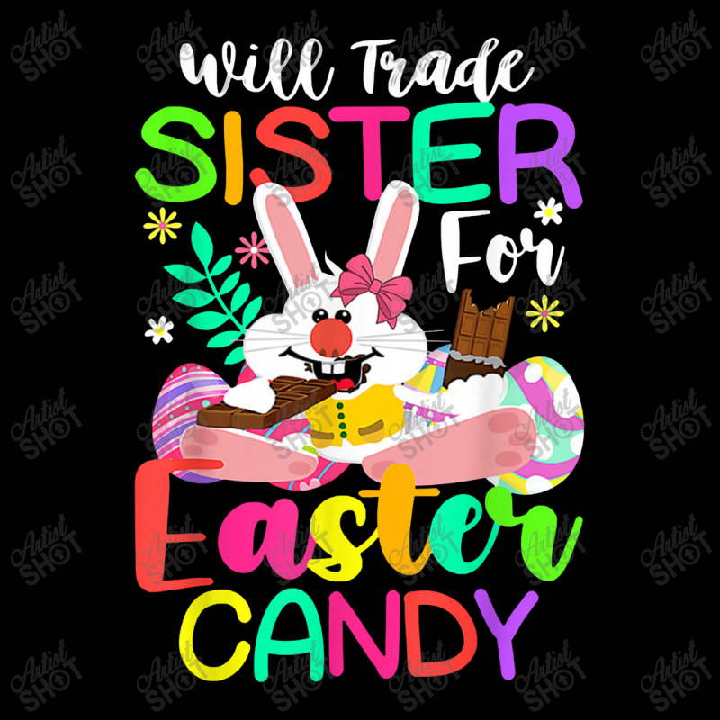 Bunny Eat Chocolate Eggs Will Trade Sister For Easter Candy V-neck Tee | Artistshot