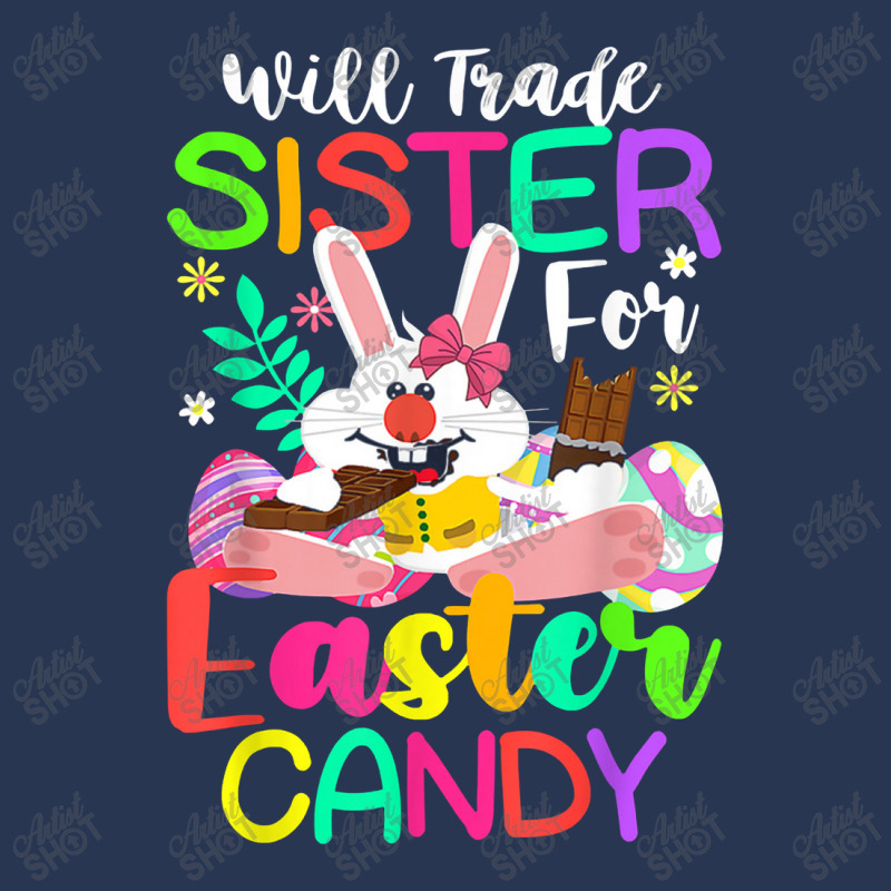 Bunny Eat Chocolate Eggs Will Trade Sister For Easter Candy Men Denim Jacket | Artistshot