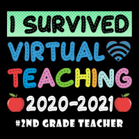 I Survived Virtual Teaching End Of Year Teacher Remote T Shirt Oval Patch | Artistshot