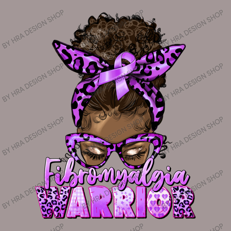 Fibromyalgia Warrior Afro Messy Bun Vintage Hoodie | Artistshot