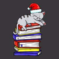 Cat Reading Book Cat Christmas Book Santa Hat Ladies Curvy T-shirt | Artistshot