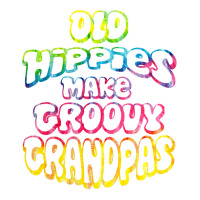 Old Hippies Make Groovy Grandpas T Shirt Grandparents Day V-neck Tee | Artistshot