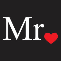 Mr With Heart Dot (mr And Mrs Set) T-shirt | Artistshot