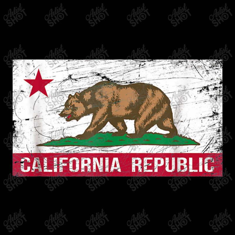 California Republic Flag Ca Distressed Design Classic Pocket T-shirt | Artistshot