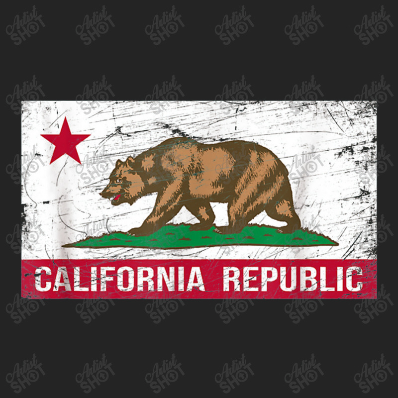 California Republic Flag Ca Distressed Design Classic 3/4 Sleeve Shirt | Artistshot