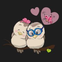 Owl Couple Goals With Love Heart Classic T-shirt | Artistshot