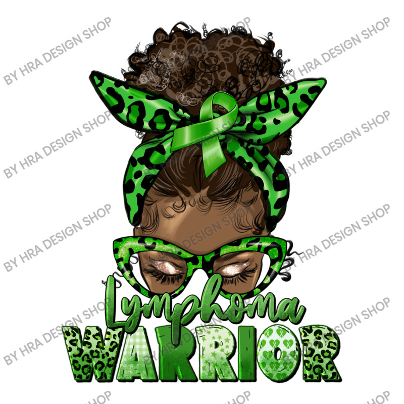 Lymphoma Warrior Afro Messy Bun Youth Zipper Hoodie | Artistshot