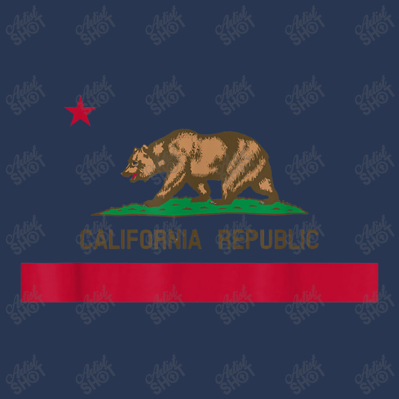 California Republic State Flag Men Denim Jacket | Artistshot