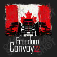 Canada Freedom Convoy 2022 Canadian Truckers Support Flag T-shirt | Artistshot