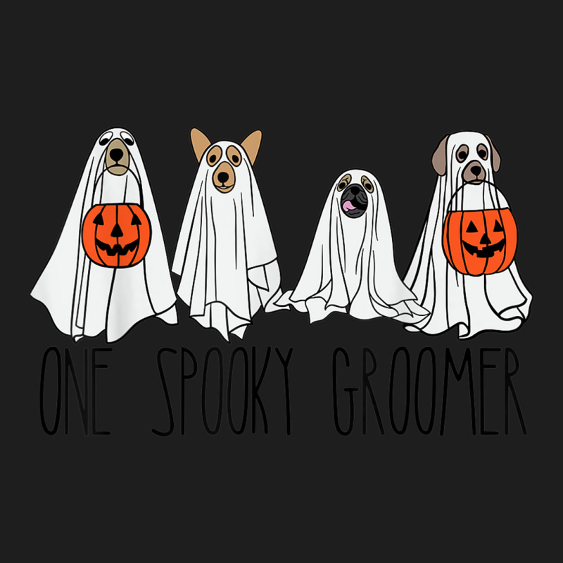 Cute Men Women Halloween Dog Dogs Ghost Pumpkin Groomer Tee Classic T-shirt by Aquarius | Artistshot