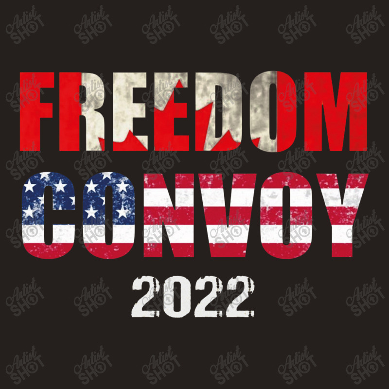 Canada Freedom Convoy 2022 Support Canadian Truckers Pullove Tank Top | Artistshot