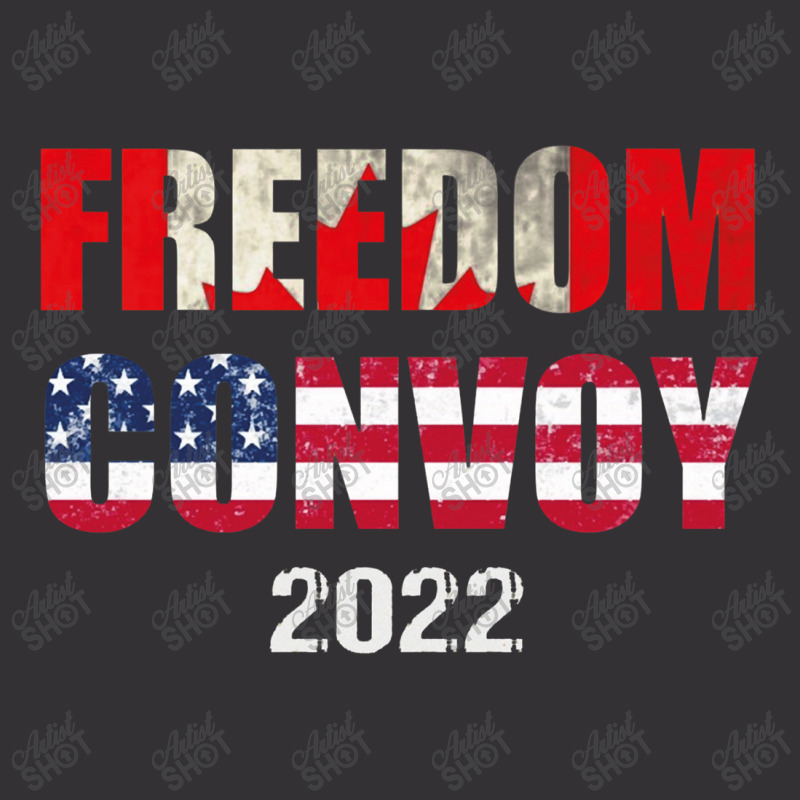 Canada Freedom Convoy 2022 Support Canadian Truckers Pullove Vintage Hoodie | Artistshot