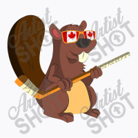 Canadian Cute Animal Gift Beaver Maple Leaf Hockey Canada T-shirt | Artistshot