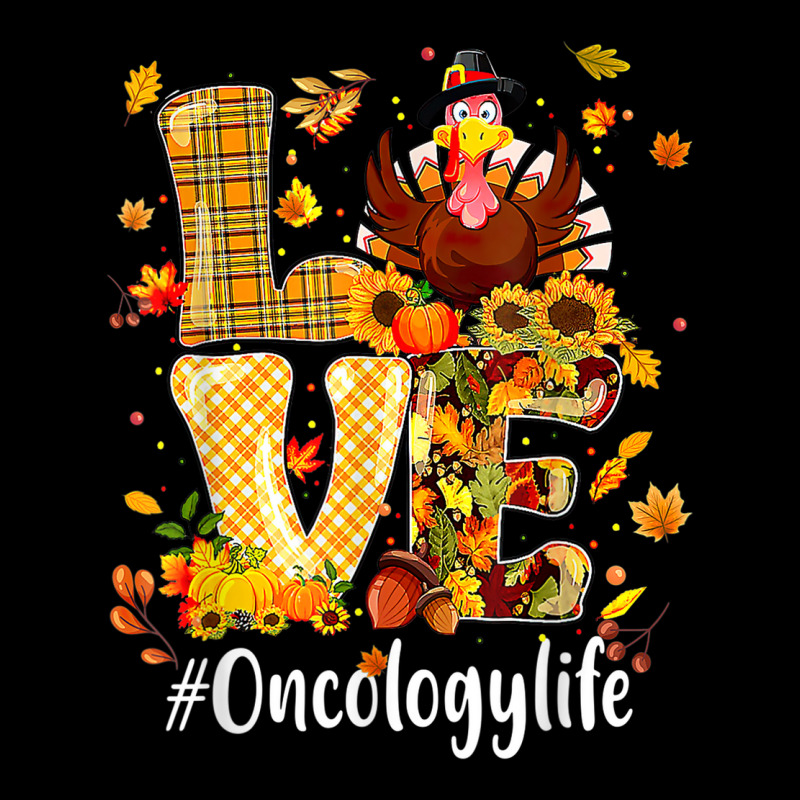 Love Oncology Life Turkey Funny Nursing Thanksgiving Day Adjustable Cap by Aquarius | Artistshot