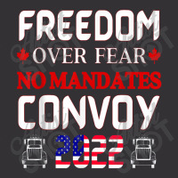 Canadian Truckers Freedom Over Fear No Mandates Convoy 2022 Vintage Hoodie And Short Set | Artistshot