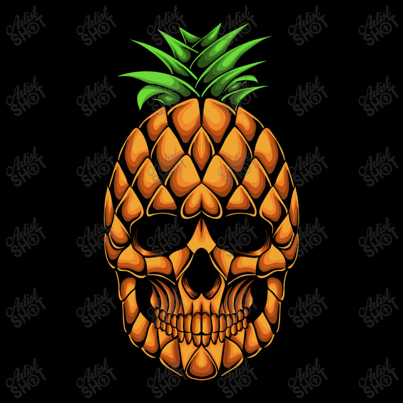 Pineapple Skull Head Vector Illustration Pocket T-Shirt by LoveBird | Artistshot