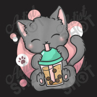 Cat Boba Tea Bubble Tea Anime Kawai Neko T-shirt | Artistshot