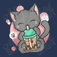 Cat Boba Tea Bubble Tea Anime Kawai Neko Men Denim Jacket | Artistshot